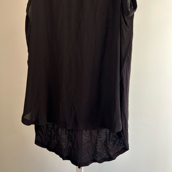 Loft Black Hi-Lo Sleeveless Blouse - Picture 2 of 4